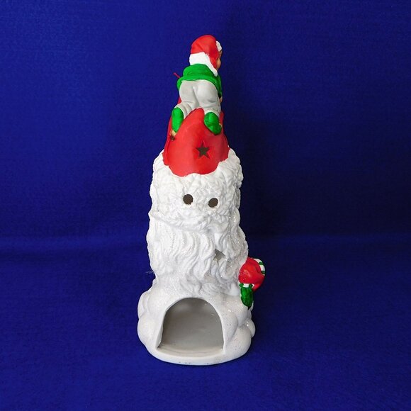 Santa Moon & Elf Tea Light & Christmas Ornament Holder Christmas Pierced - Picture 8 of 11